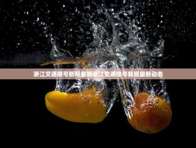 浙江交通限号新规最新浙江交通限号新规最新动态
