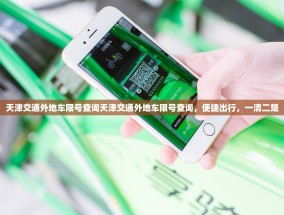 天津交通外地车限号查询天津交通外地车限号查询，便捷出行，一清二楚