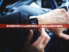 查交通限号用什么app探索智能出行，使用App查询交通限号