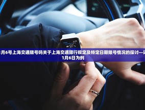 1月6号上海交通限号吗关于上海交通限行规定及特定日期限号情况的探讨—以1月6日为例