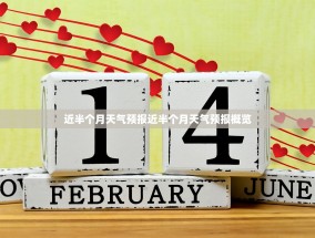 近半个月天气预报近半个月天气预报概览
