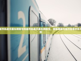城市轨道交通车辆限号吗城市轨道交通车辆限号，缓解拥堵与提升效率的双刃剑