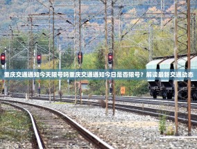 重庆交通通知今天限号吗重庆交通通知今日是否限号？解读最新交通动态