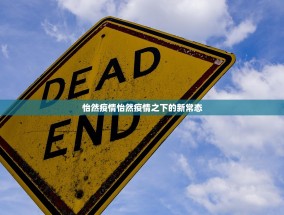 怡然疫情怡然疫情之下的新常态