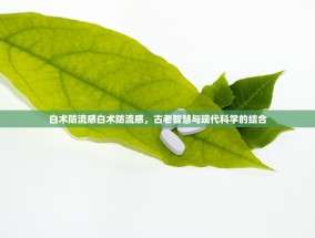 白术防流感白术防流感，古老智慧与现代科学的结合