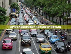 大名县交通限号时间查询大名县交通限号时间查询详解
