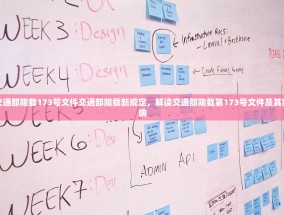 交通部限载173号文件交通部限载新规定，解读交通部限载第173号文件及其影响