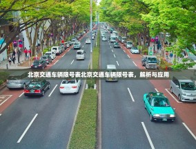 北京交通车辆限号表北京交通车辆限号表，解析与应用