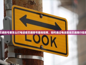 交通限号要怎么打电话查交通限号查询指南，如何通过电话查询交通限行信息