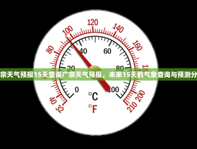 广宗天气预报15天查询广宗天气预报，未来15天的气象查询与预测分析