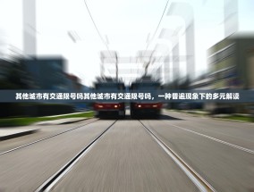 其他城市有交通限号吗其他城市有交通限号吗，一种普遍现象下的多元解读