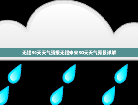 无锡30天天气预报无锡未来30天天气预报详解