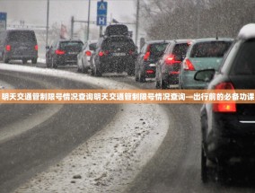 明天交通管制限号情况查询明天交通管制限号情况查询—出行前的必备功课