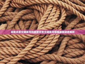 目前北京交通限号吗最新北京交通限号措施最新动态解析