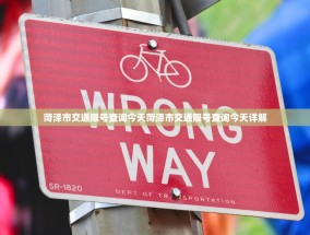 菏泽市交通限号查询今天菏泽市交通限号查询今天详解