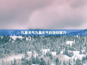 九襄天气九襄天气的独特魅力