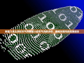 韩国人怎么评价天气丹韩国人对天气丹的评价，传统与现代的完美结合