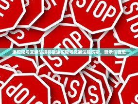 违犯限号交通法规罚款违犯限号交通法规罚款，警示与反思