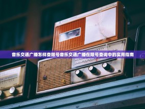 音乐交通广播怎样查限号音乐交通广播在限号查询中的实用指南