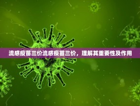 流感疫苗三价流感疫苗三价，理解其重要性及作用