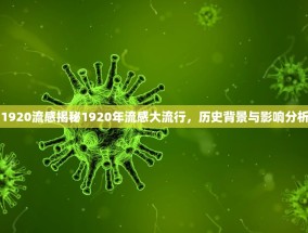 1920流感揭秘1920年流感大流行，历史背景与影响分析