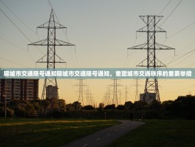 聊城市交通限号通知聊城市交通限号通知，重塑城市交通秩序的重要举措
