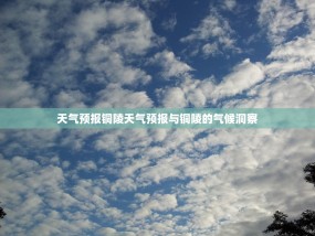 天气预报铜陵天气预报与铜陵的气候洞察