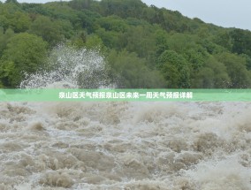 泉山区天气预报泉山区未来一周天气预报详解