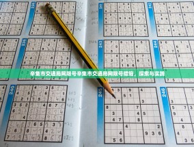 辛集市交通局网限号辛集市交通局网限号措施，探索与实践