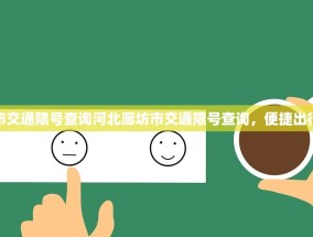 河北廊坊市交通限号查询河北廊坊市交通限号查询，便捷出行的新选择