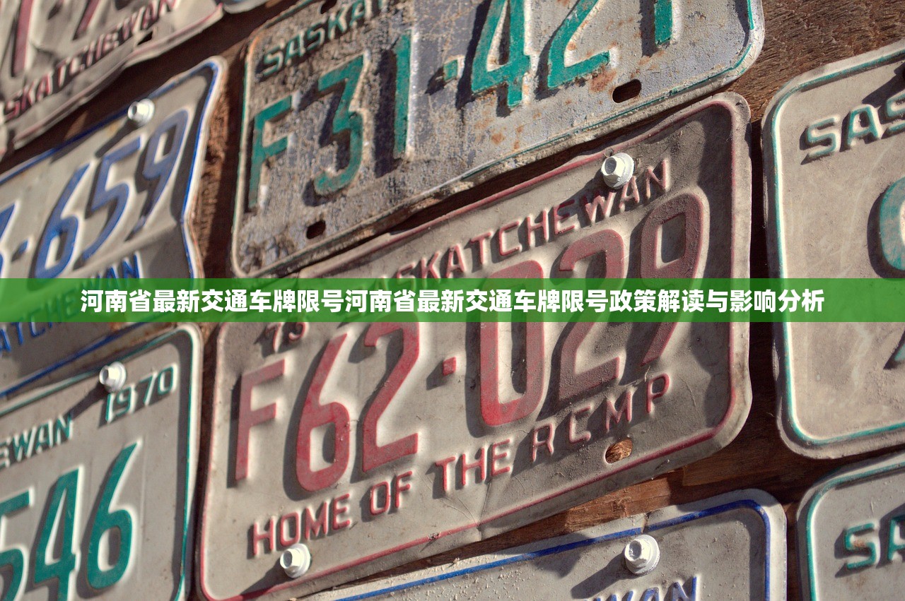 河南省最新交通车牌限号河南省最新交通车牌限号政策解读与影响分析  第2张