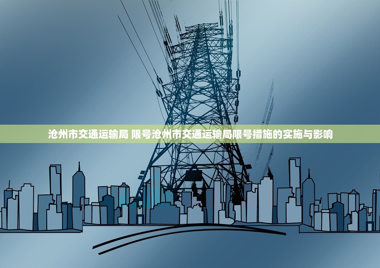 沧州市交通运输局 限号沧州市交通运输局限号措施的实施与影响  第1张