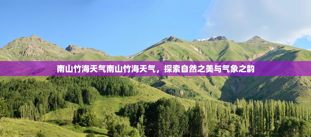 南山竹海天气南山竹海天气，探索自然之美与气象之韵  第1张