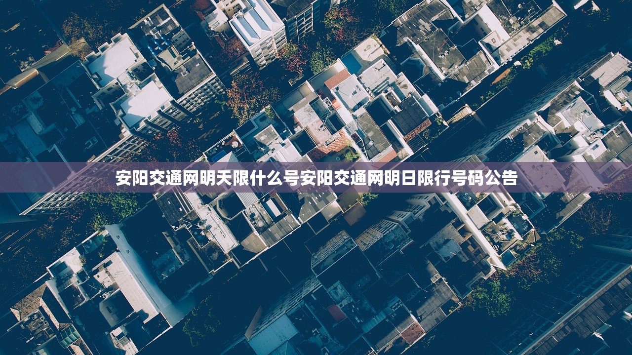 安阳交通网明天限什么号安阳交通网明日限行号码公告  第1张
