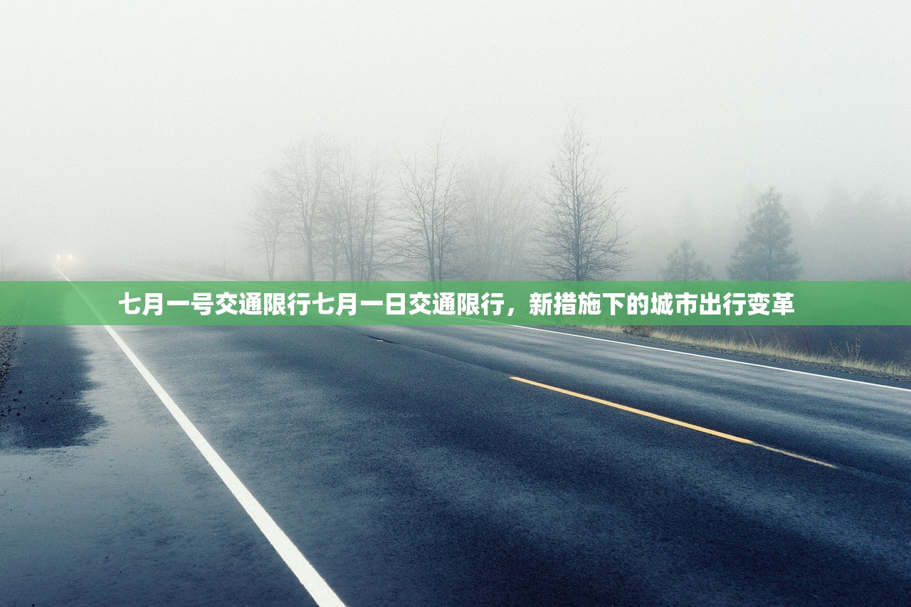 七月一号交通限行七月一日交通限行，新措施下的城市出行变革  第1张