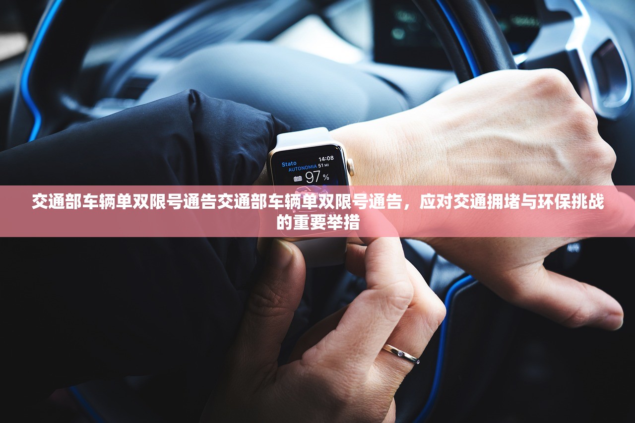 交通部车辆单双限号通告交通部车辆单双限号通告,应对交通拥堵与环保挑战的重要举措 第1张 交通部车辆单双限号通告交通部车辆单双限号通告,应对交通拥堵与环保挑战的重要举措 第1张