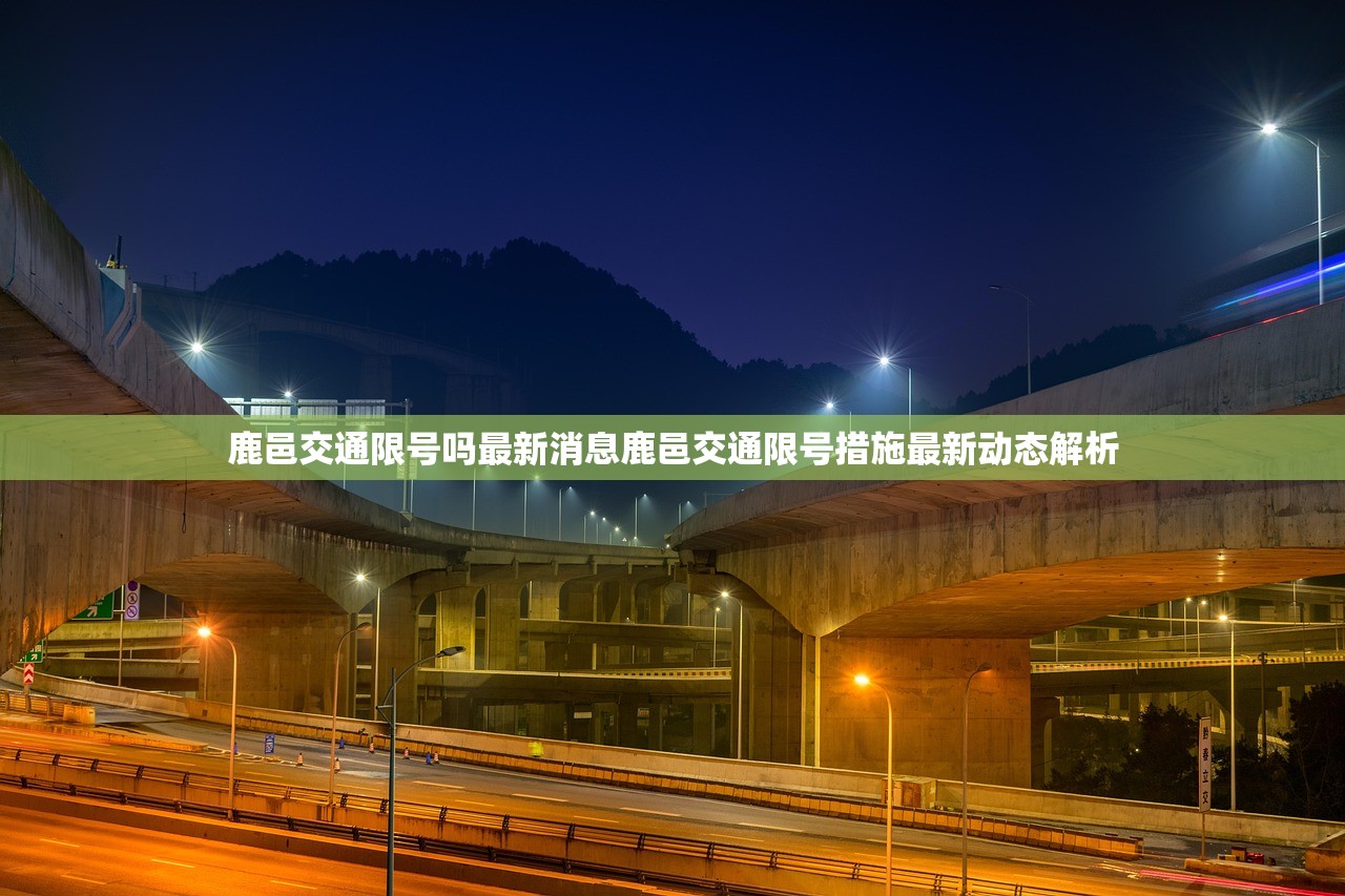 鹿邑交通限号吗最新消息鹿邑交通限号措施最新动态解析  第1张