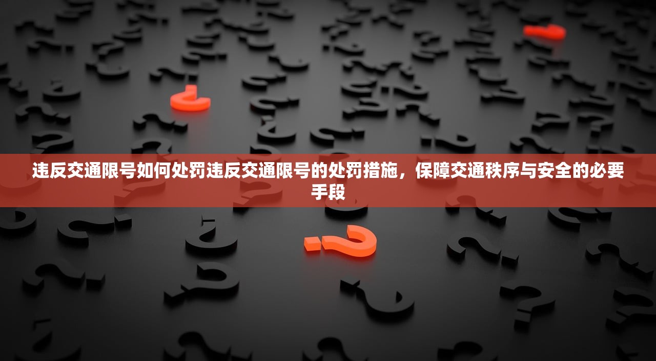 违反交通限号如何处罚违反交通限号的处罚措施，保障交通秩序与安全的必要手段  第1张