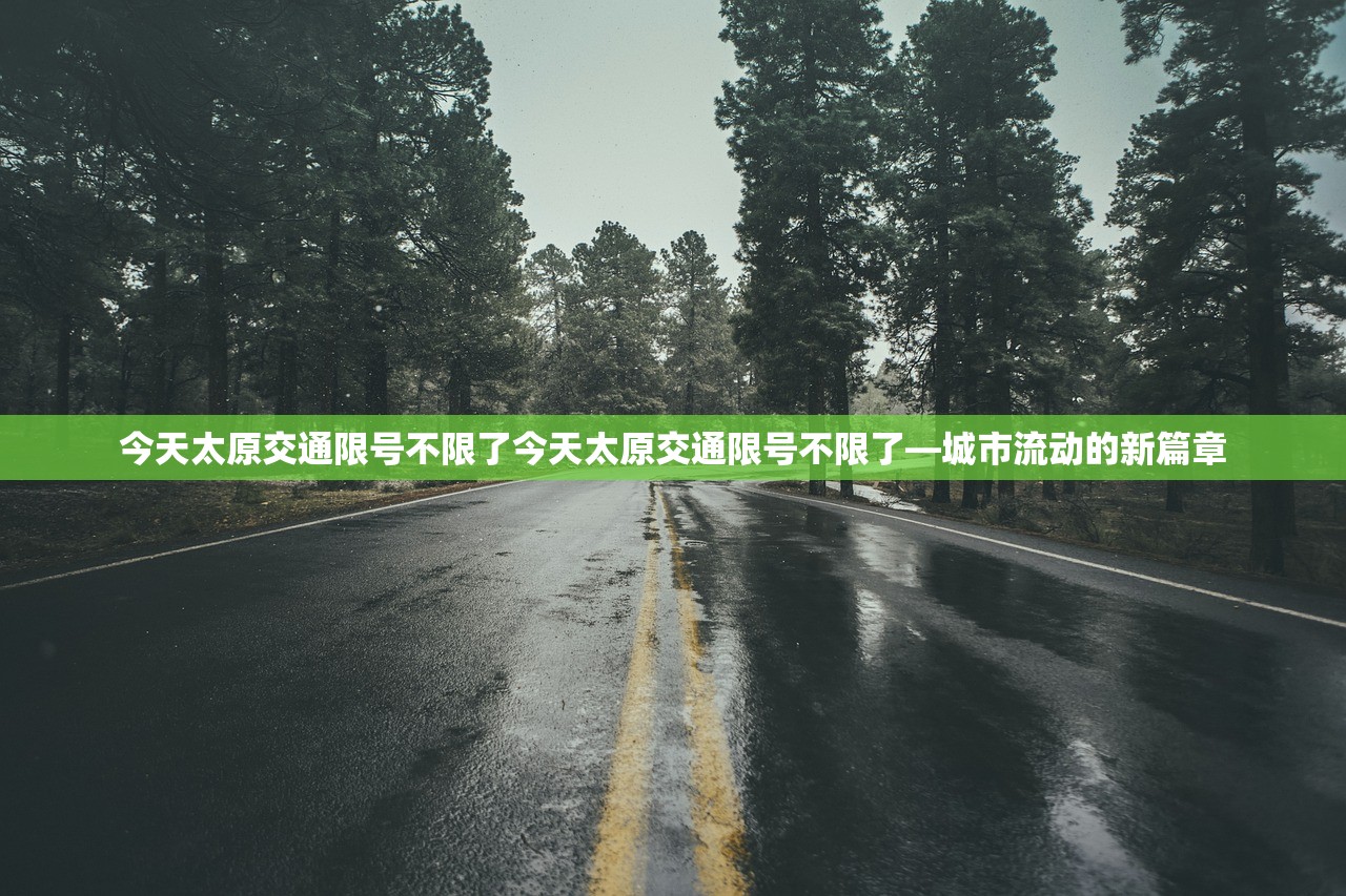 今天太原交通限号不限了今天太原交通限号不限了—城市流动的新篇章  第1张