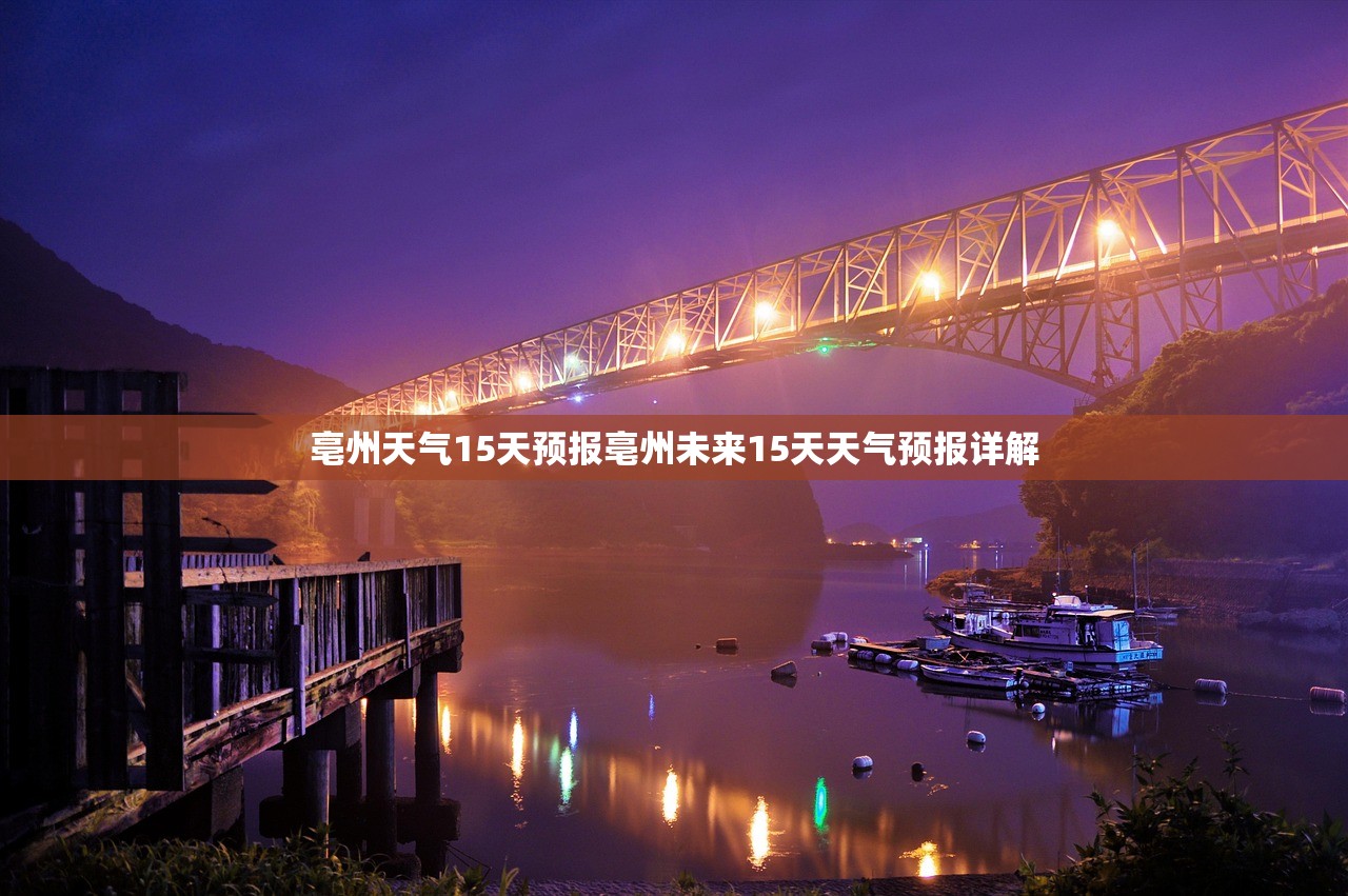 亳州天气15天预报亳州未来15天天气预报详解  第1张