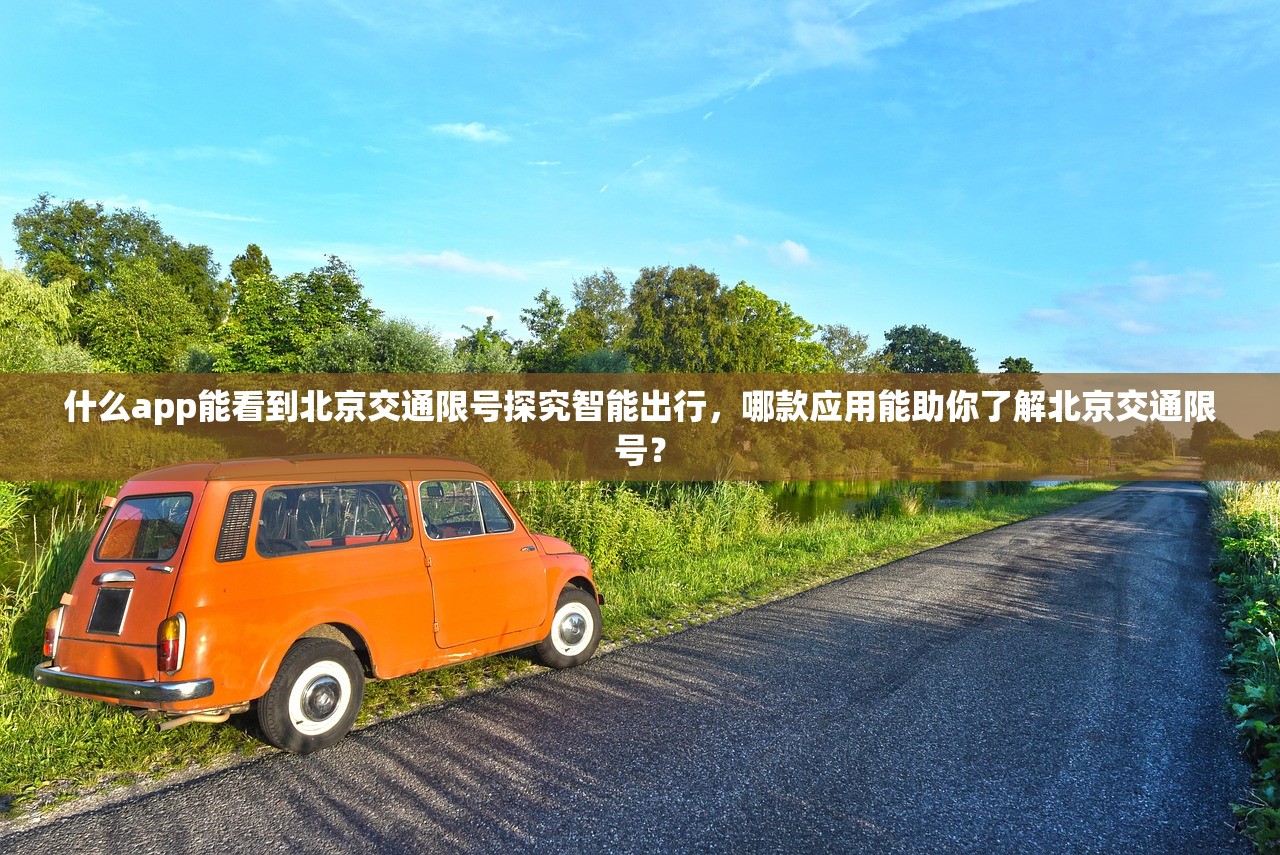 什么app能看到北京交通限号探究智能出行，哪款应用能助你了解北京交通限号？  第1张