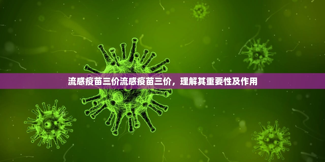 流感疫苗三价流感疫苗三价，理解其重要性及作用  第1张