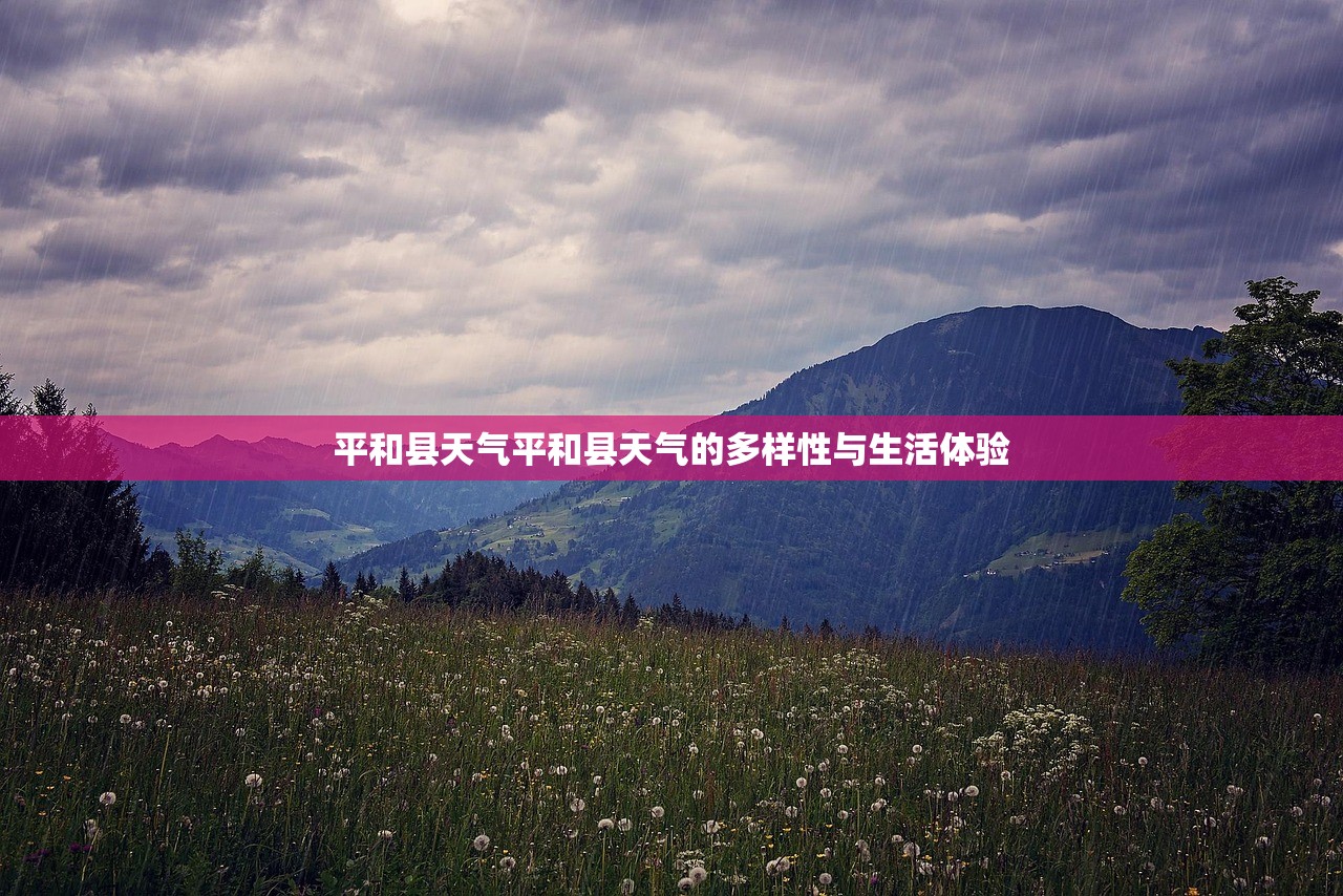平和县天气平和县天气的多样性与生活体验  第1张