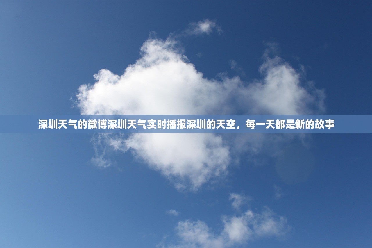 深圳天气的微博深圳天气实时播报深圳的天空，每一天都是新的故事  第1张