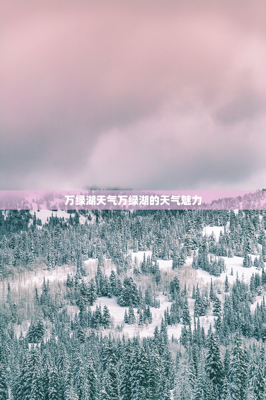 万绿湖天气万绿湖的天气魅力 第1张 万绿湖天气万绿湖的天气魅力 第1张