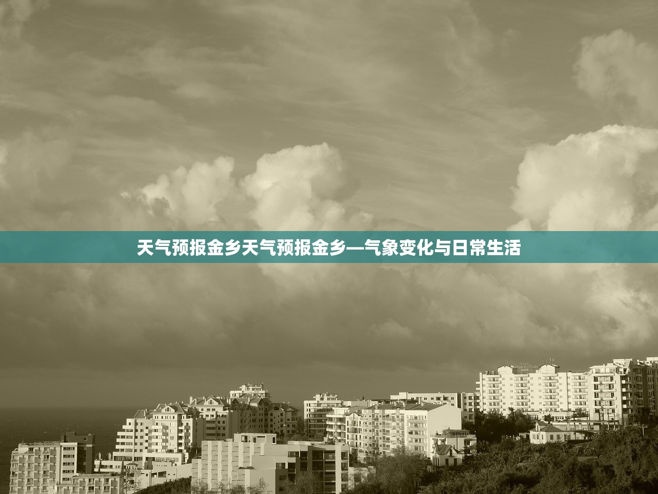 天气预报金乡天气预报金乡—气象变化与日常生活  第1张