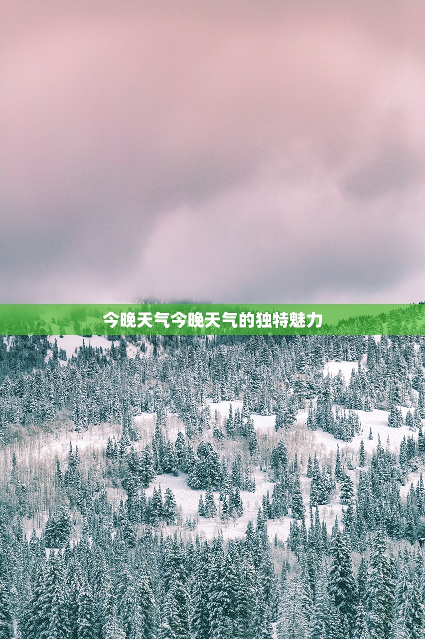 今晚天气今晚天气的独特魅力  第1张